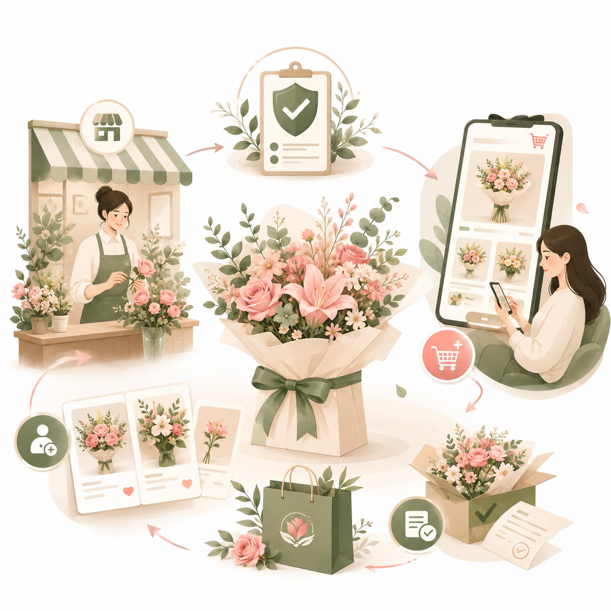 在场鲜花礼品网 · 平台介绍